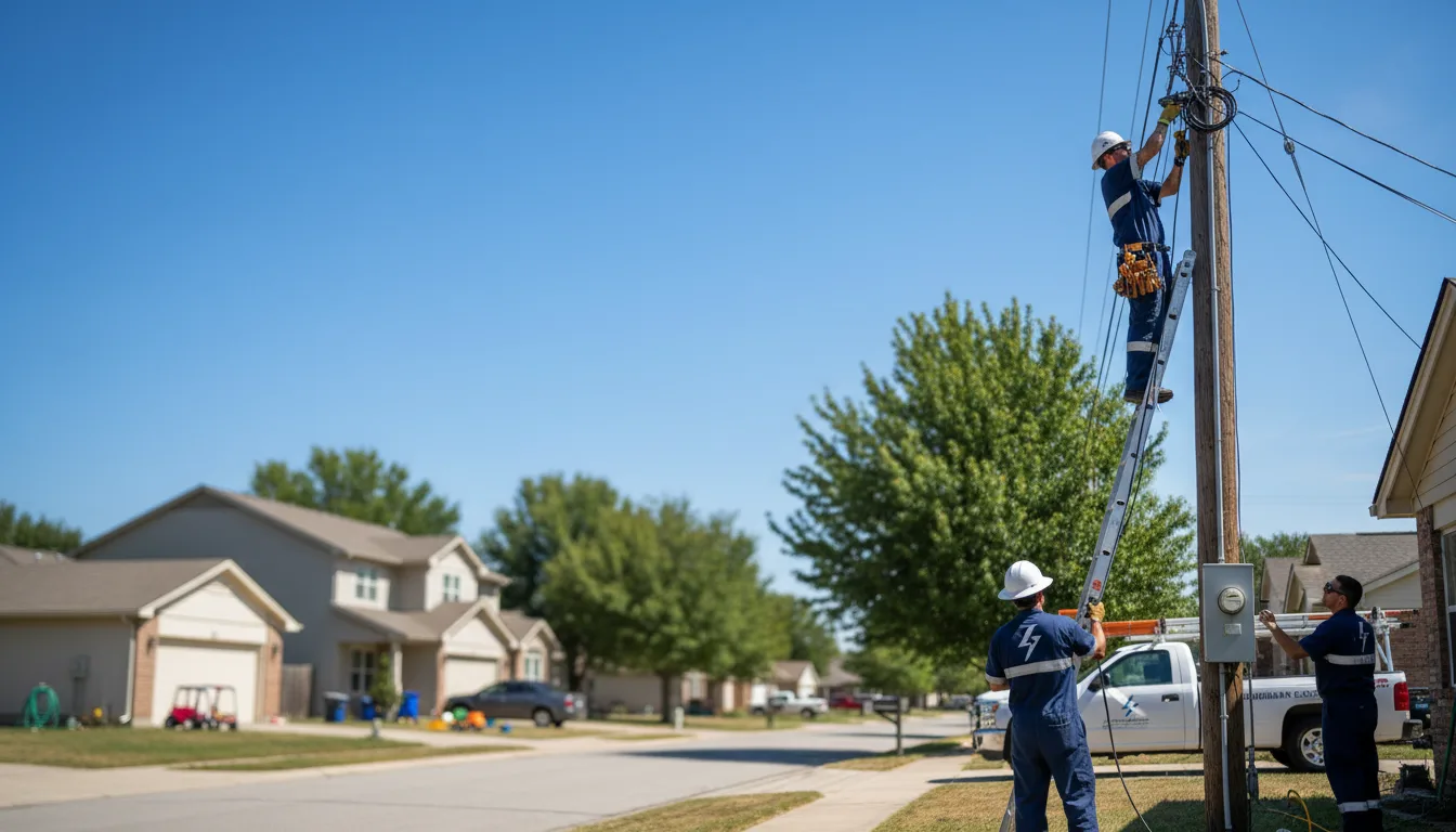 Residential electrician providing installation services in Wellsburg, NY